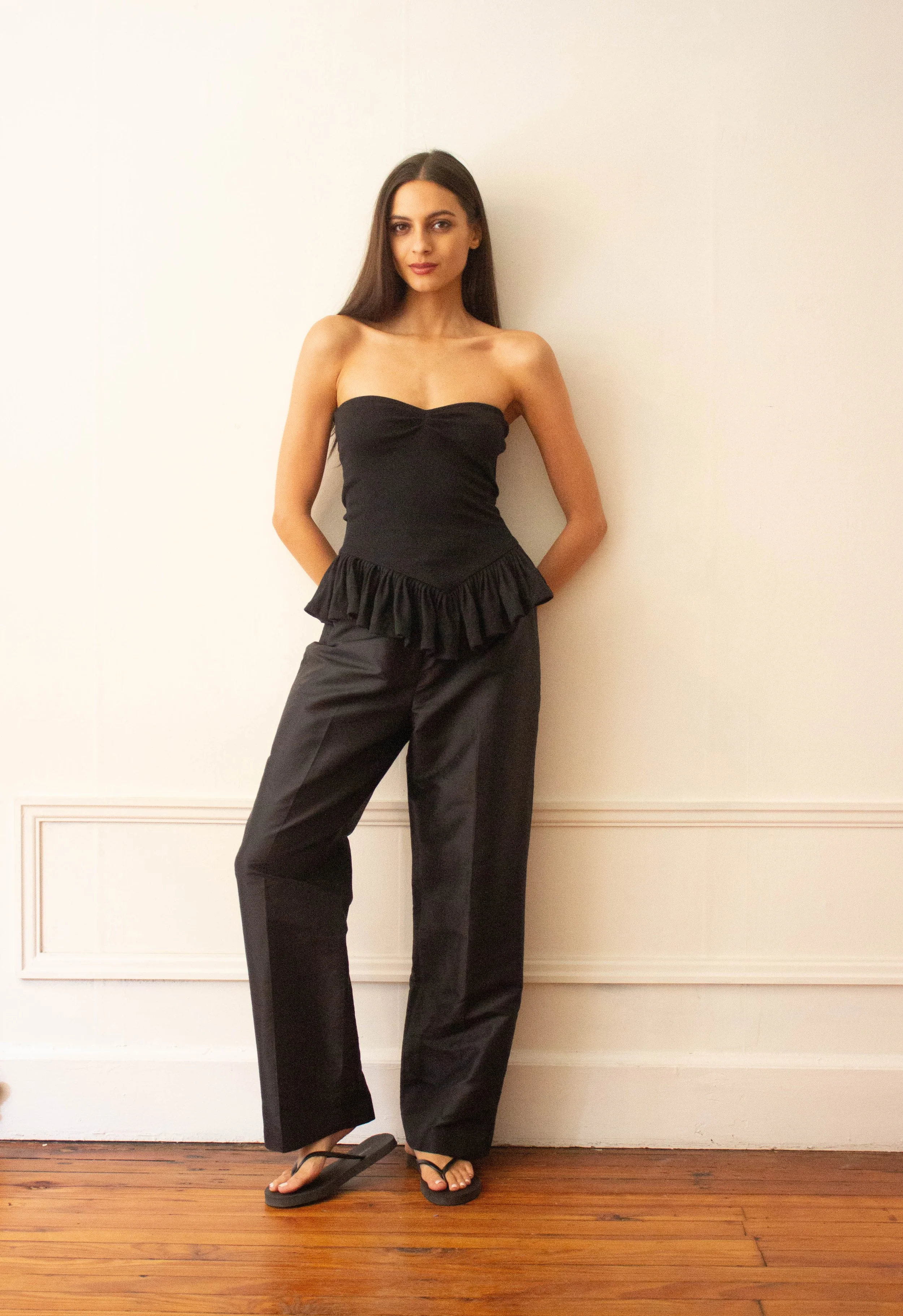 norma kamali strapless and silk pants (1 of 9).jpg