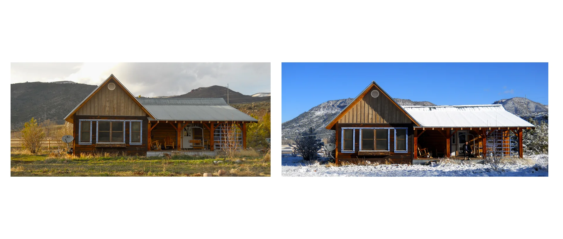 Cabin before and after Snow.jpg