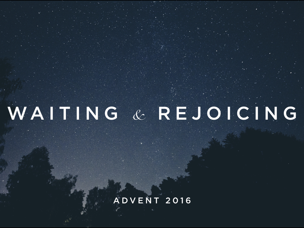 Advent takes us back and brings us forward. In preparing us to celebrate Christ’s first coming, it places us alongside the ancient prophets, who awaited with aching intensity the fulfilled promise of a messiah, and Joseph and Mary, whose pregnancy made the expectation all the more palpable; it also strengthens our longing for Christ’s second coming, when he will return to fully and finally establish his kingdom on earth. Thus, Advent is a season of waiting and rejoicing. It is an intentional season waiting, identifying with the longing of previous generations, stirring our own hope. It is also a season of rejoicing, celebrating the revelation of Jesus reconciling us to God. The birth of Jesus was announced by a host of angels making the declaration, “Do not be afraid. I bring you good news that will cause great joy for all the people.” During Advent particularly, we join that declaration.