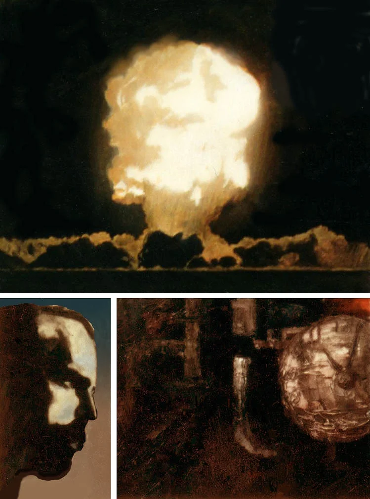  Trinity Test &nbsp; &nbsp; &nbsp;oil on wood, 3 panels 