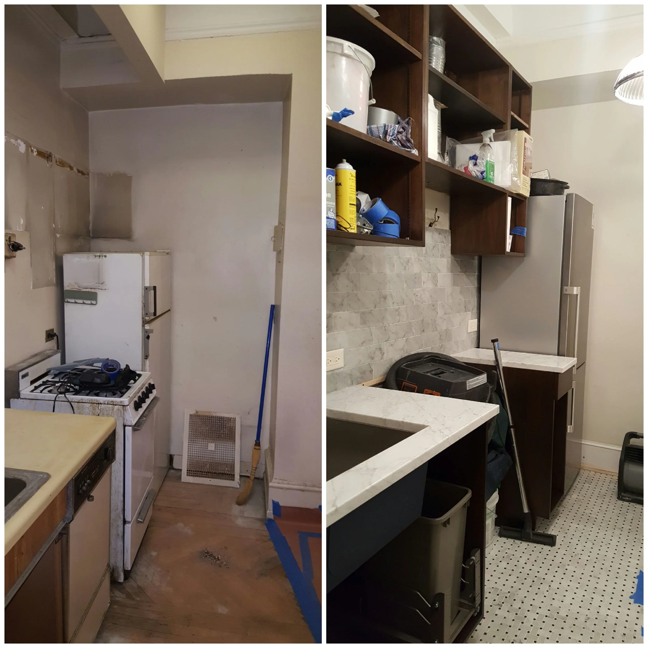 kitchen before and after