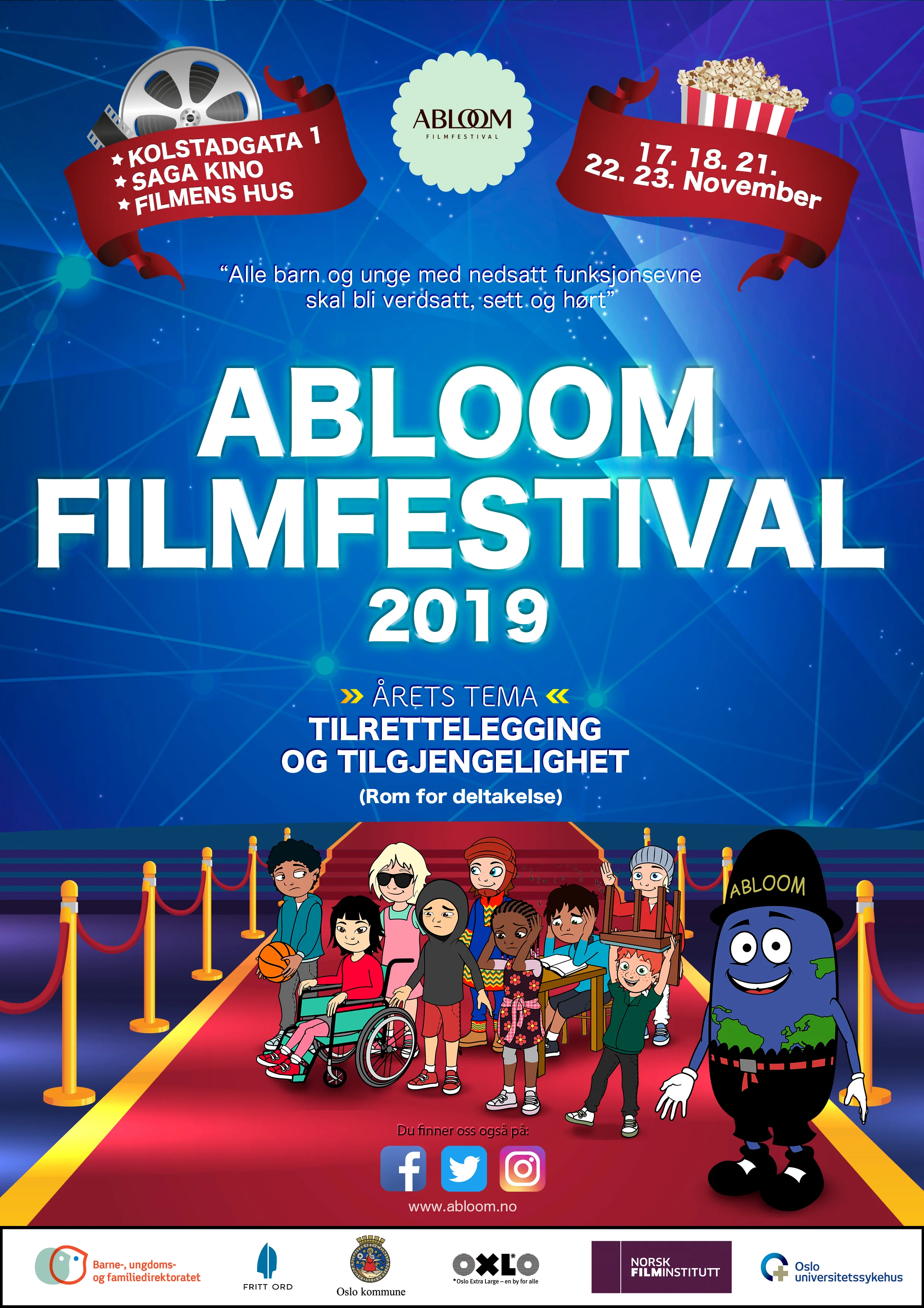 Plakat for Abloom Filmfestival 2019.