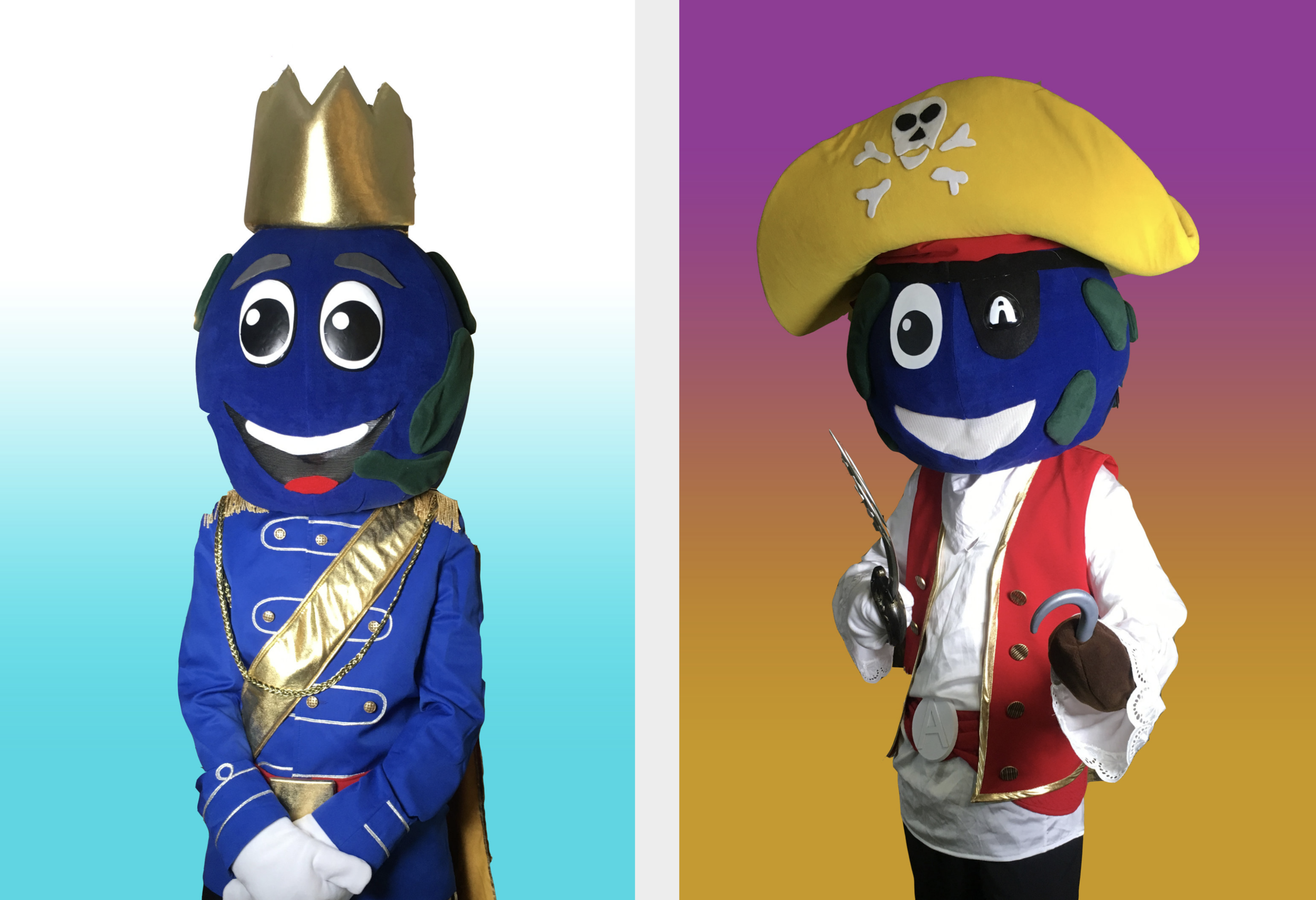 “Prins Abloom” og “Kaptein Abloom” er de to nye maskotene til Abloom.