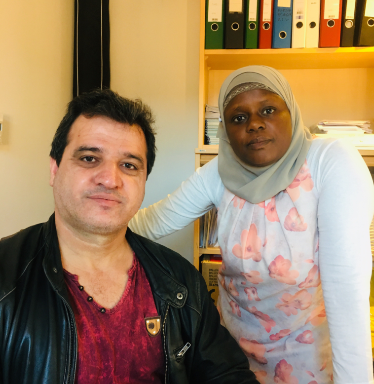 Zana og Faridah på Ablooms kontorer på Youngstorget.