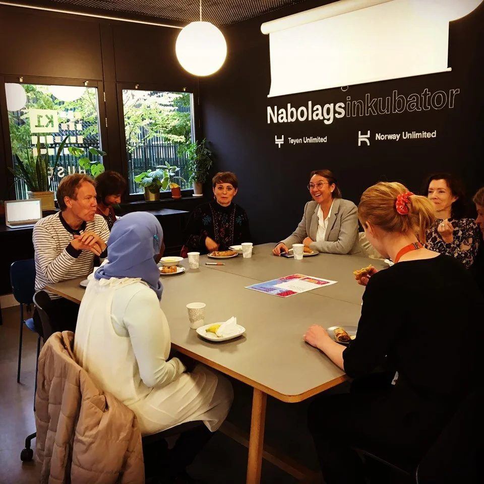 Faridah under møtet med Socialforvaltningen i Stockholm.