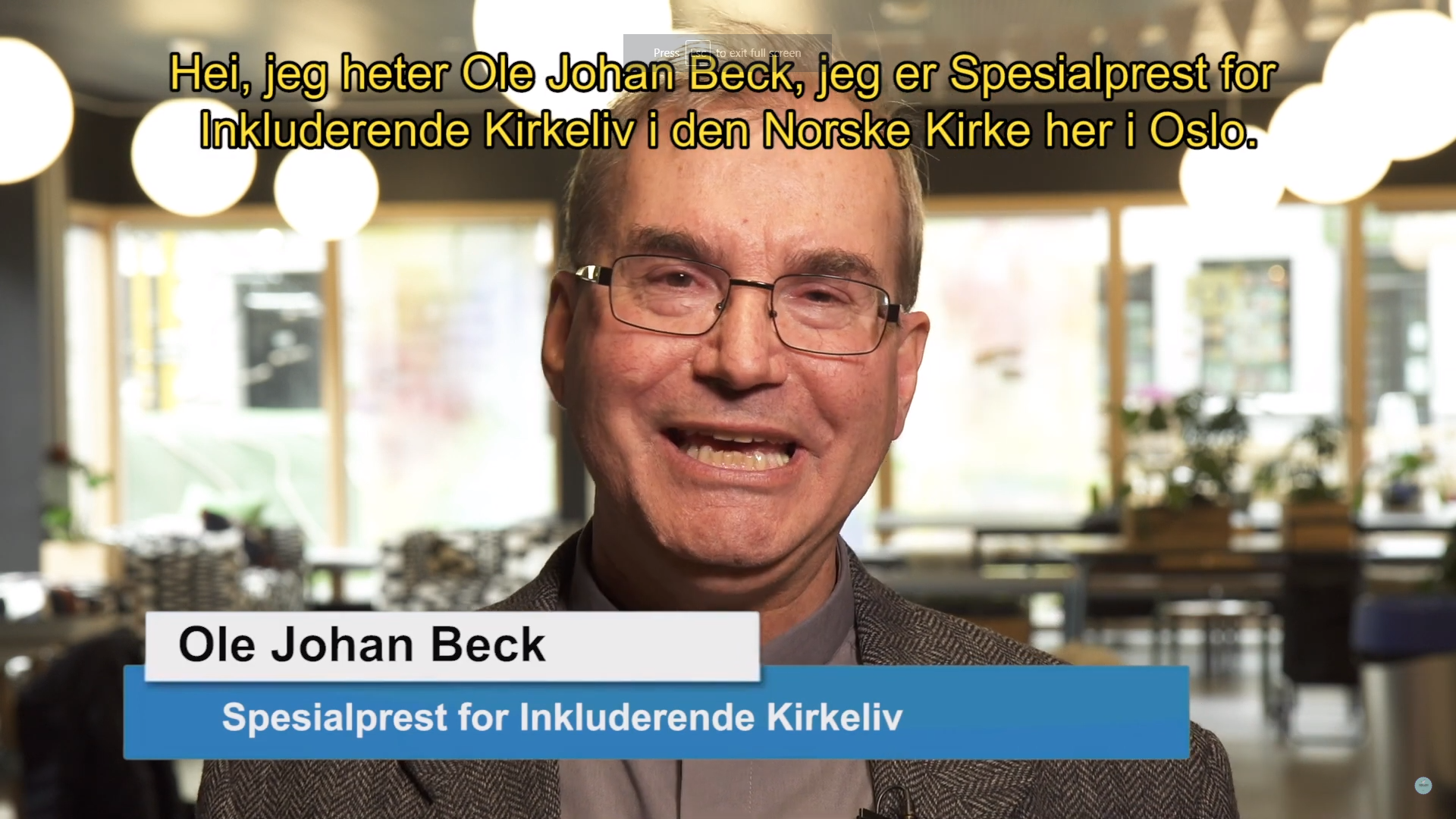 Appeal from special priest Ole Johan Beck