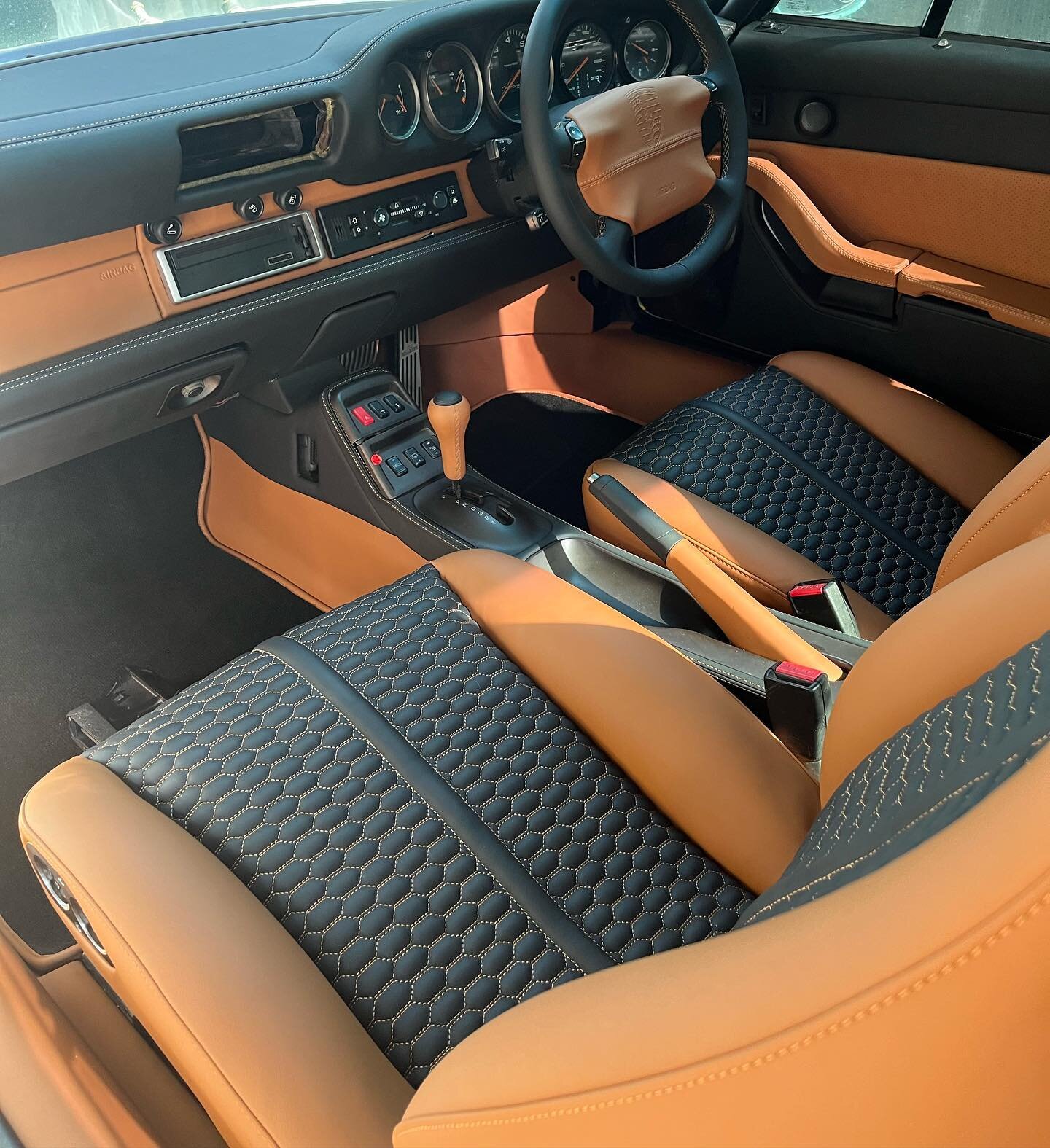 How&rsquo;s this combo 👌👌 your interior can look like this too&hellip; just ask us how. #leather #leatherupholstery #leatherinterior #customleather #carseat #luxury #car #cars #autoupholstery