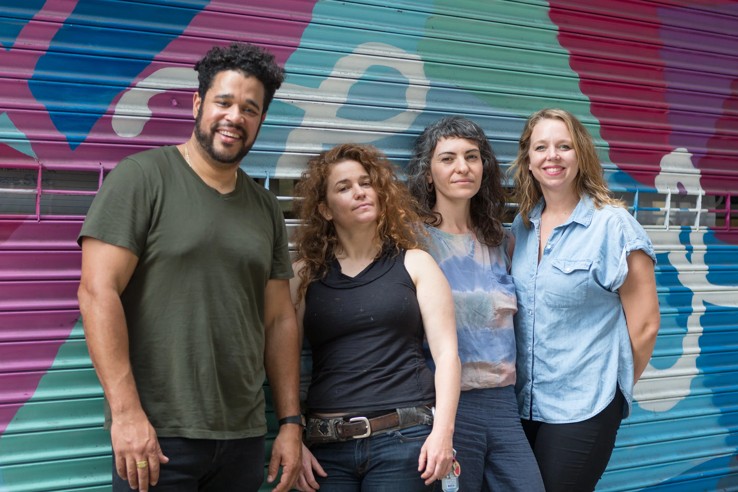 TEAM: From left to right: Julian Mocine-McQueen, Caledonia Curry, Jess Radovich and Heather Box. Photo by STEVE WEINIK