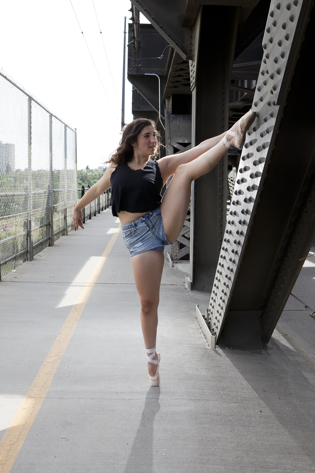 Our last location was the iconic High Level Bridge just as rush hour was in full swing. 