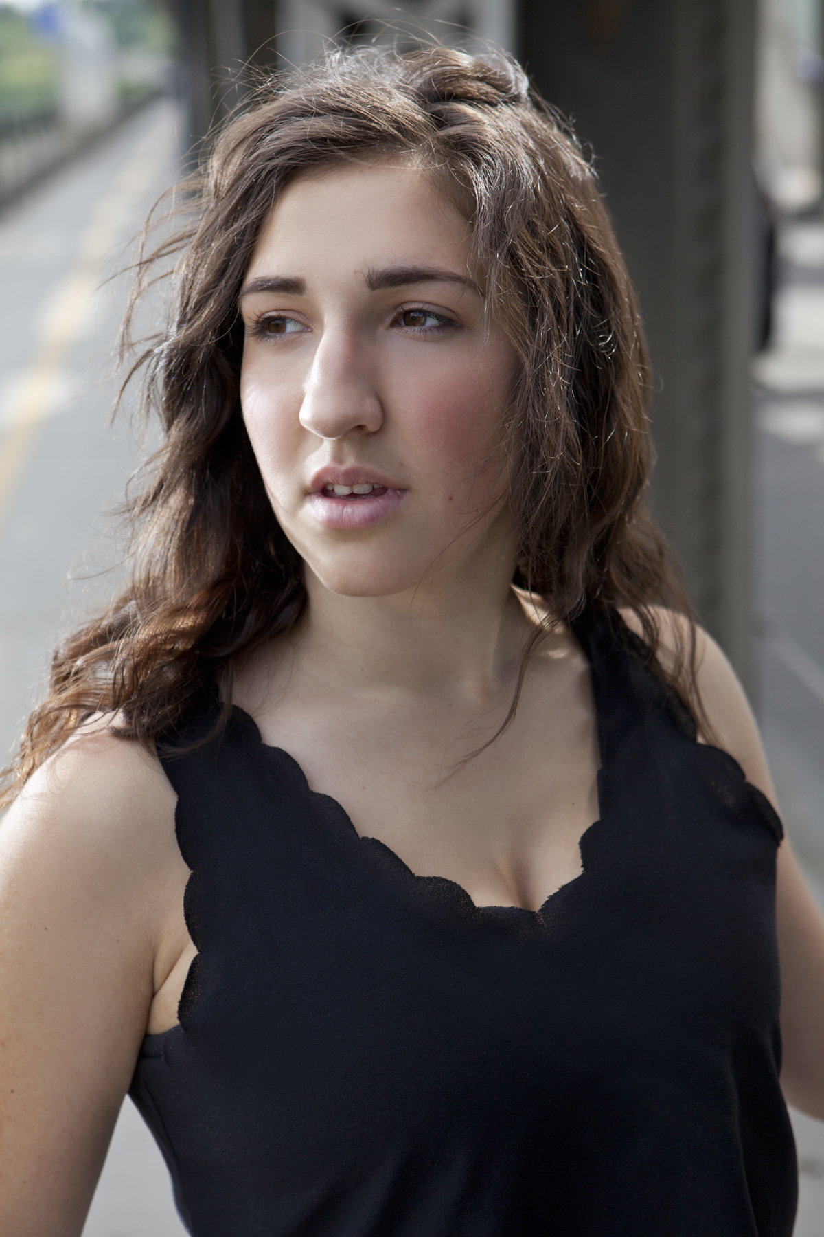 And this is my favorite candid, the wind picked up right at the perfect time. 