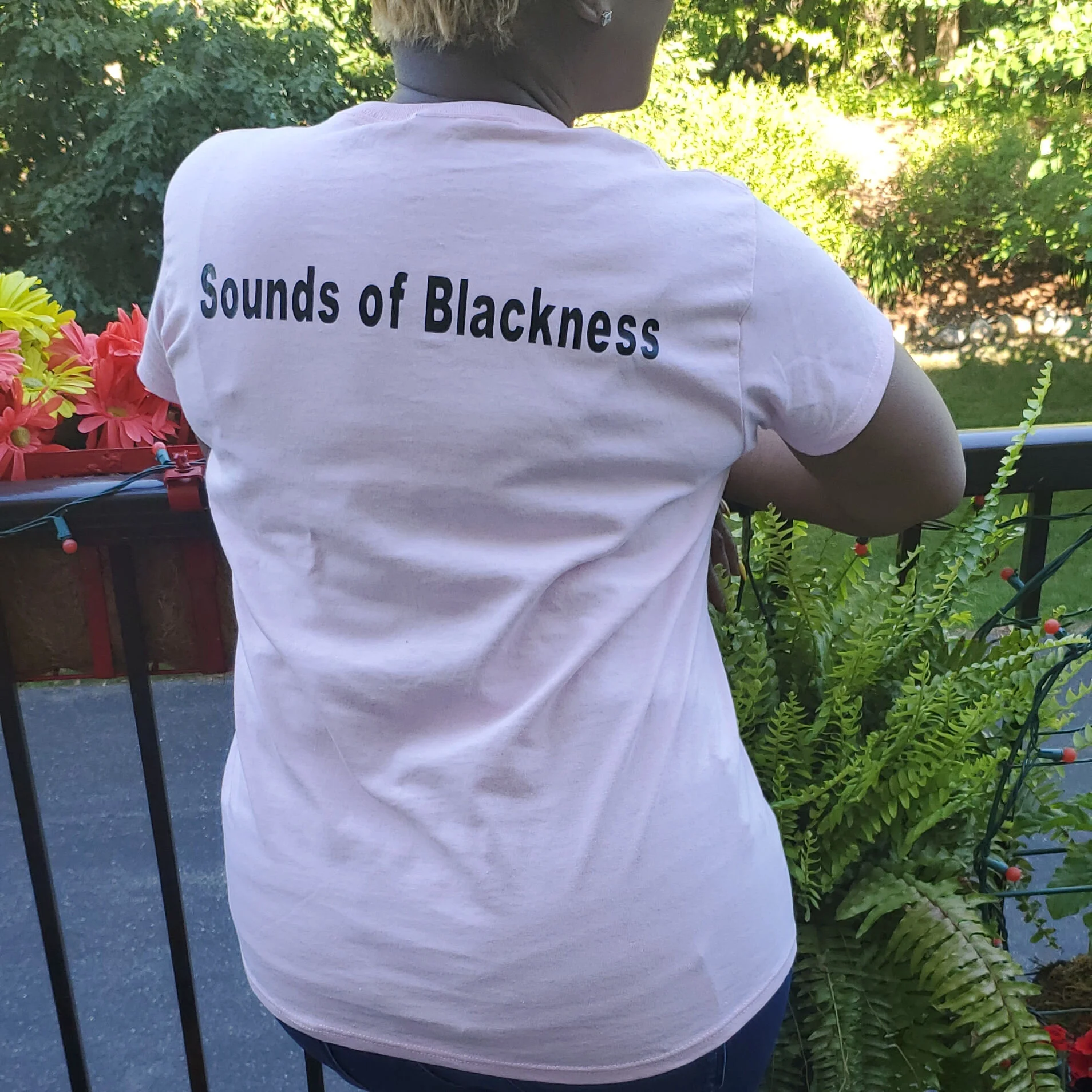 back of 50th Anniversary black letter t-shirt