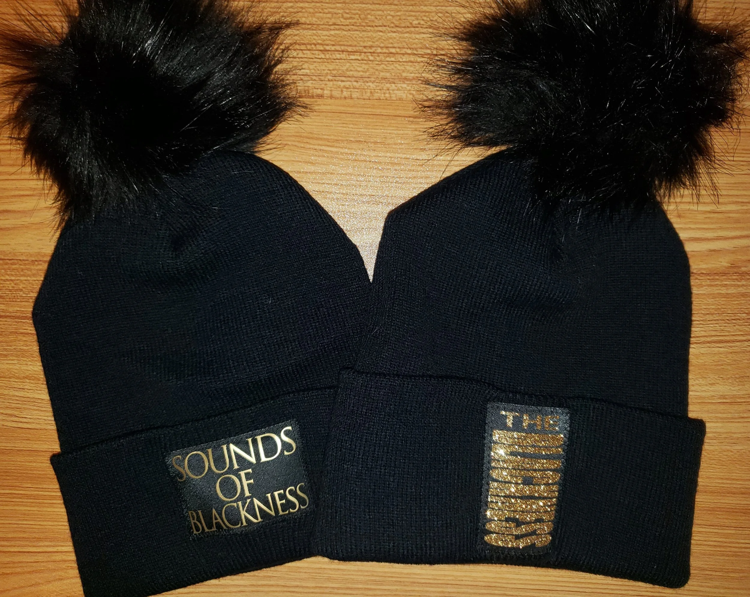 Sounds of Blackness Knit Hat with snap-on Pom