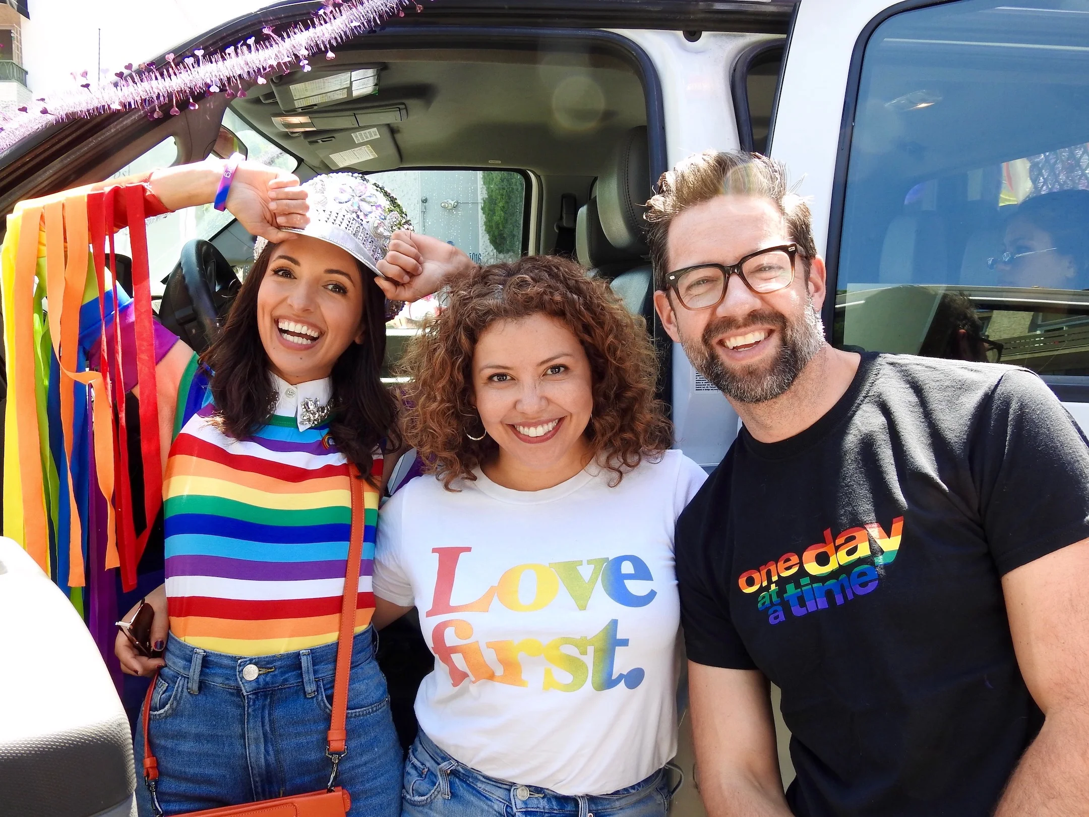India de Beaufort, Justina Machado, and Todd Grinnell join amBi at Pride