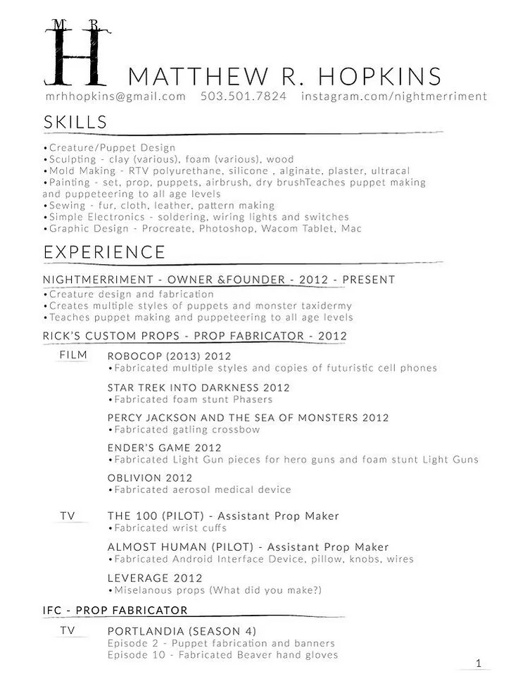 Resumé