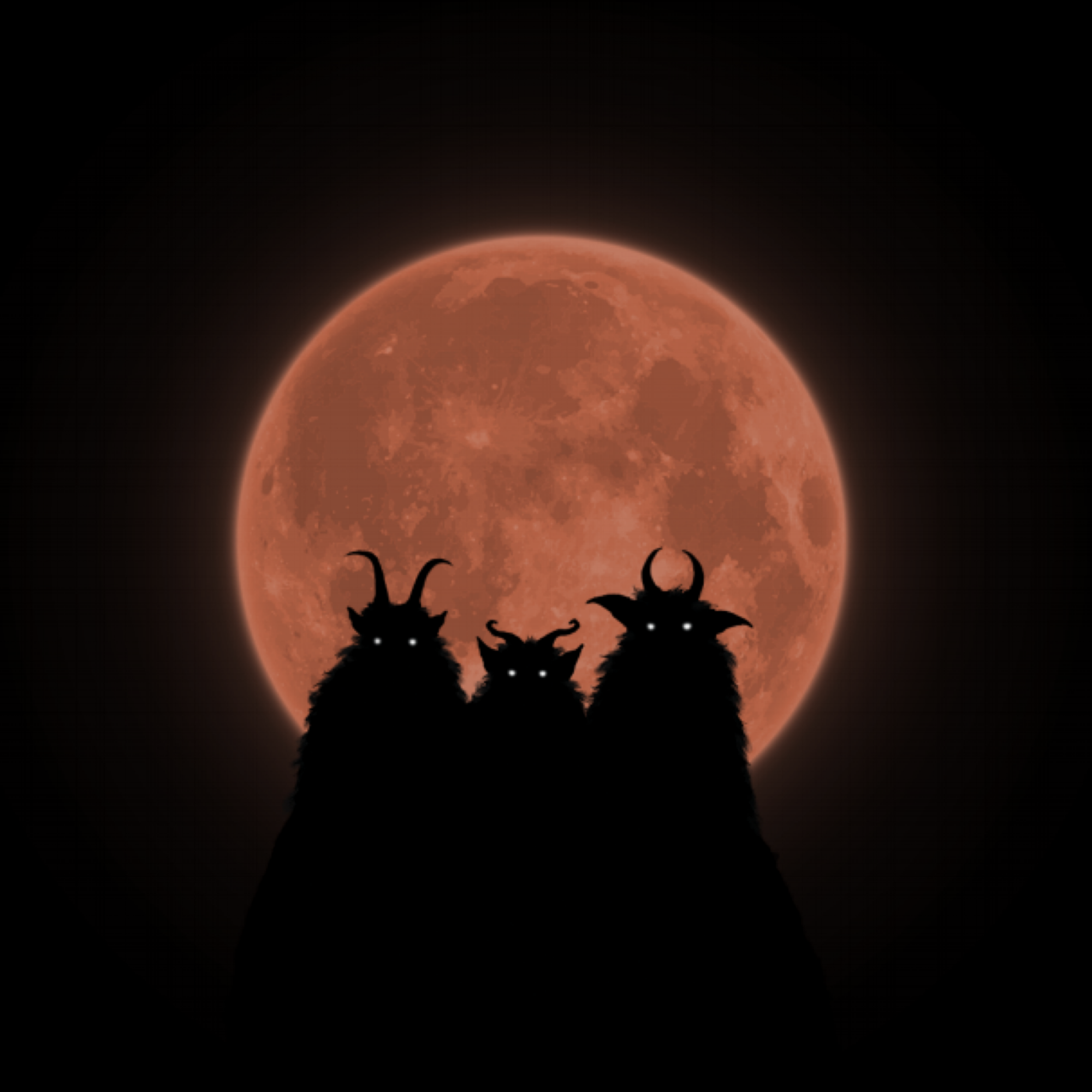 Nightmerriment Monsters Silhouette Moon