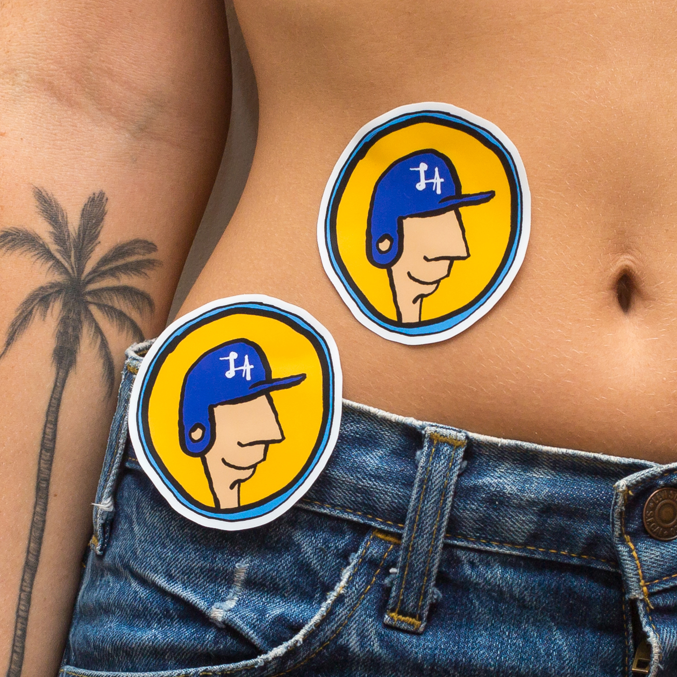 LA Dodgers  Glitter Tattoo Stencil  Henna Caravan
