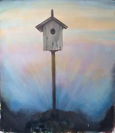 What Remains, 2017, Oil, wax on canvas 64 x 56 in..jpg
