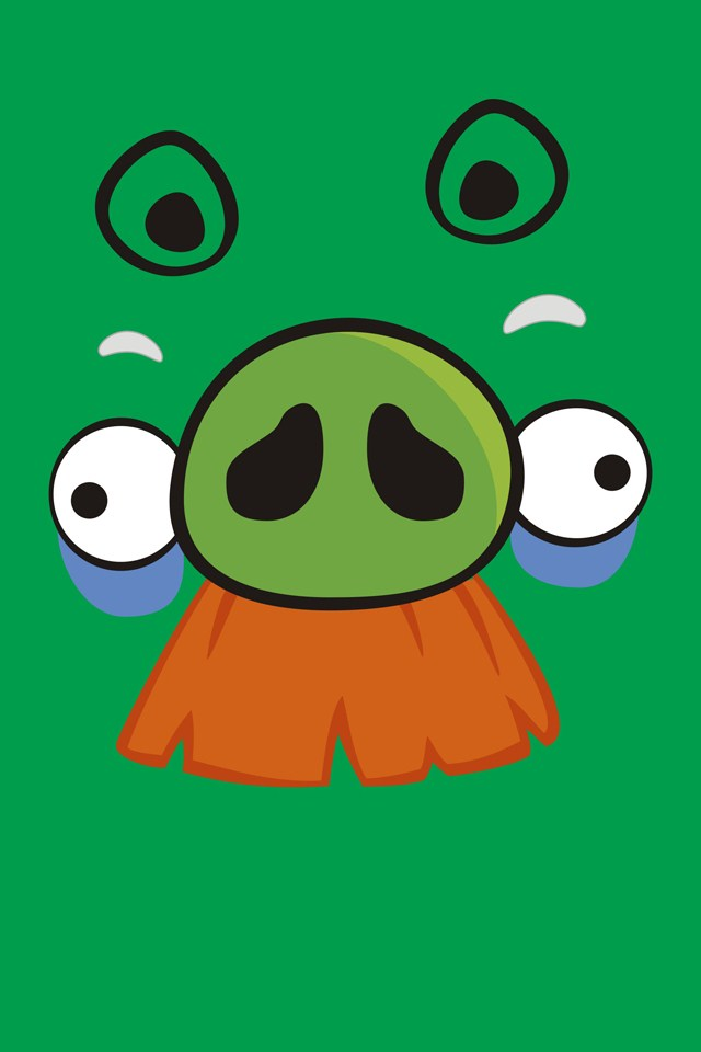 angry birds pig wallpaper iphone 4 ipod touch 4g.png