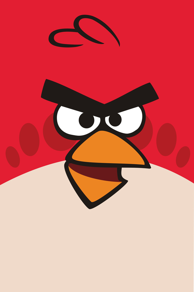 angry birds red wallpaper iphone 4 ipod touch 4g.png