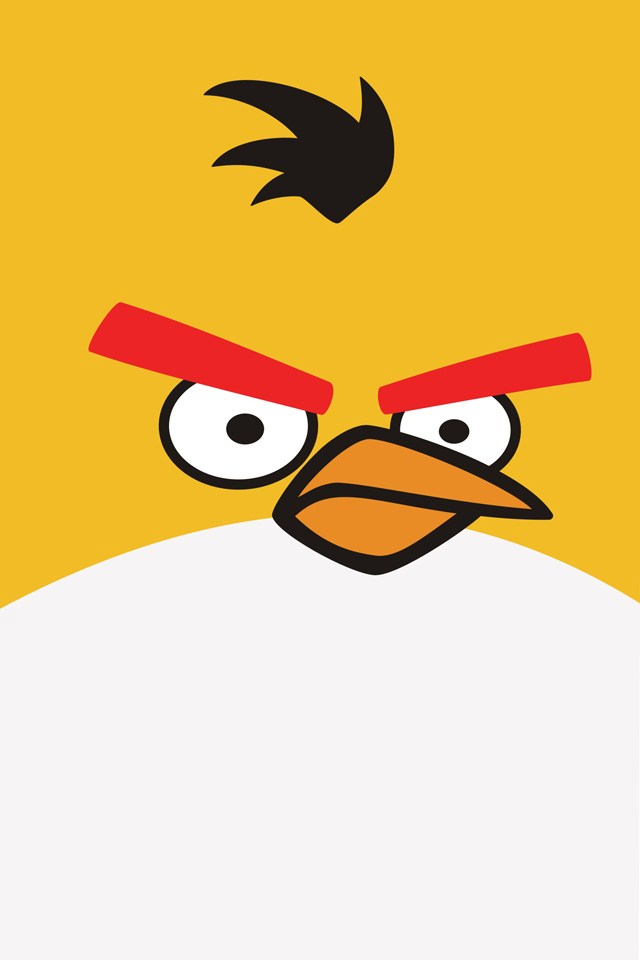 angry birds yellow wallpaper iphone 4 ipod touch 4g.png