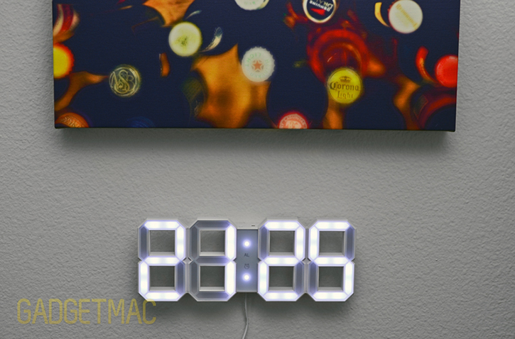 white digital clock white digital clock
