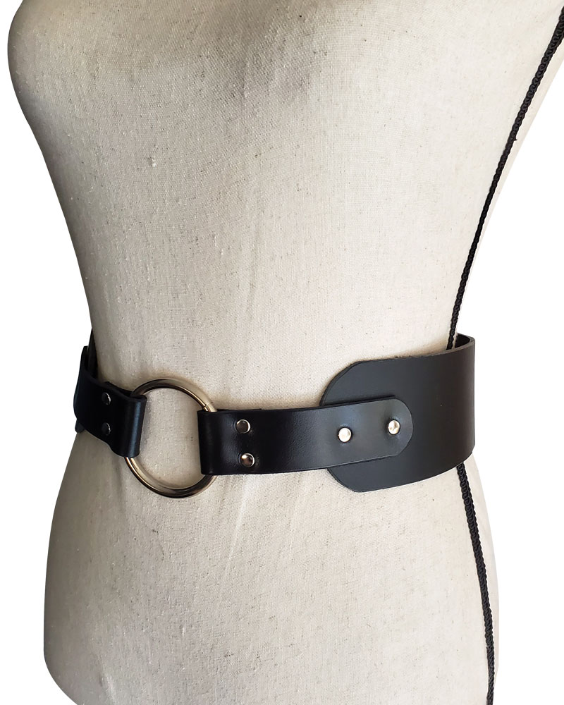 O-Ring Leather Belt — Clarke & Barba