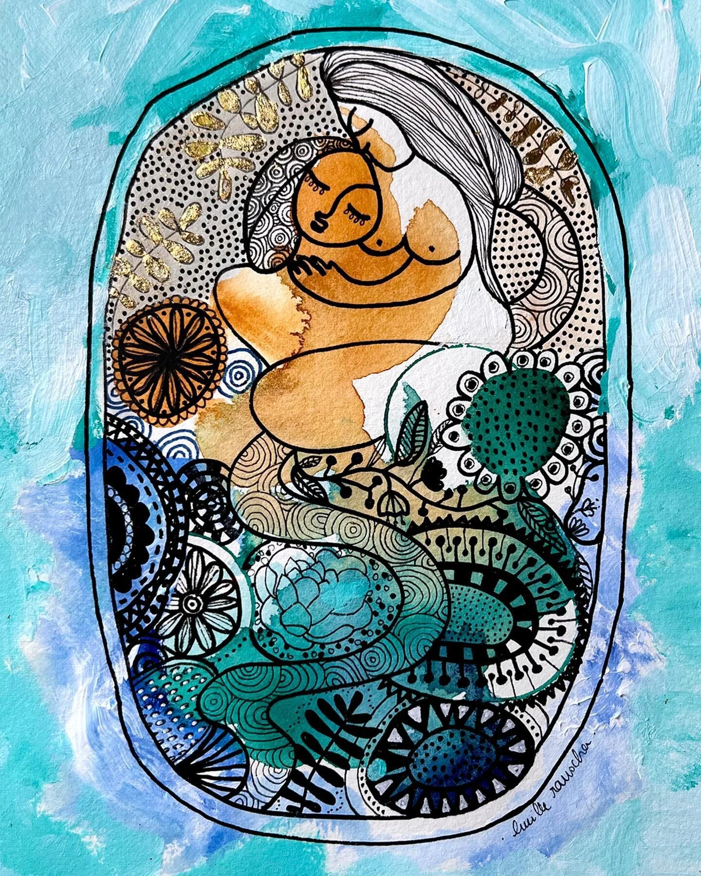L&rsquo;amour m&egrave;re/fille est immense avec cette petite peinture de 20x14cm 

&Agrave; vendre sur ma boutique en ligne www.lucillerauscher.com

...

🌸 Je suis Lucille, je cr&eacute;e avec joie et bonne humeur, des peintures color&eacute;es et 