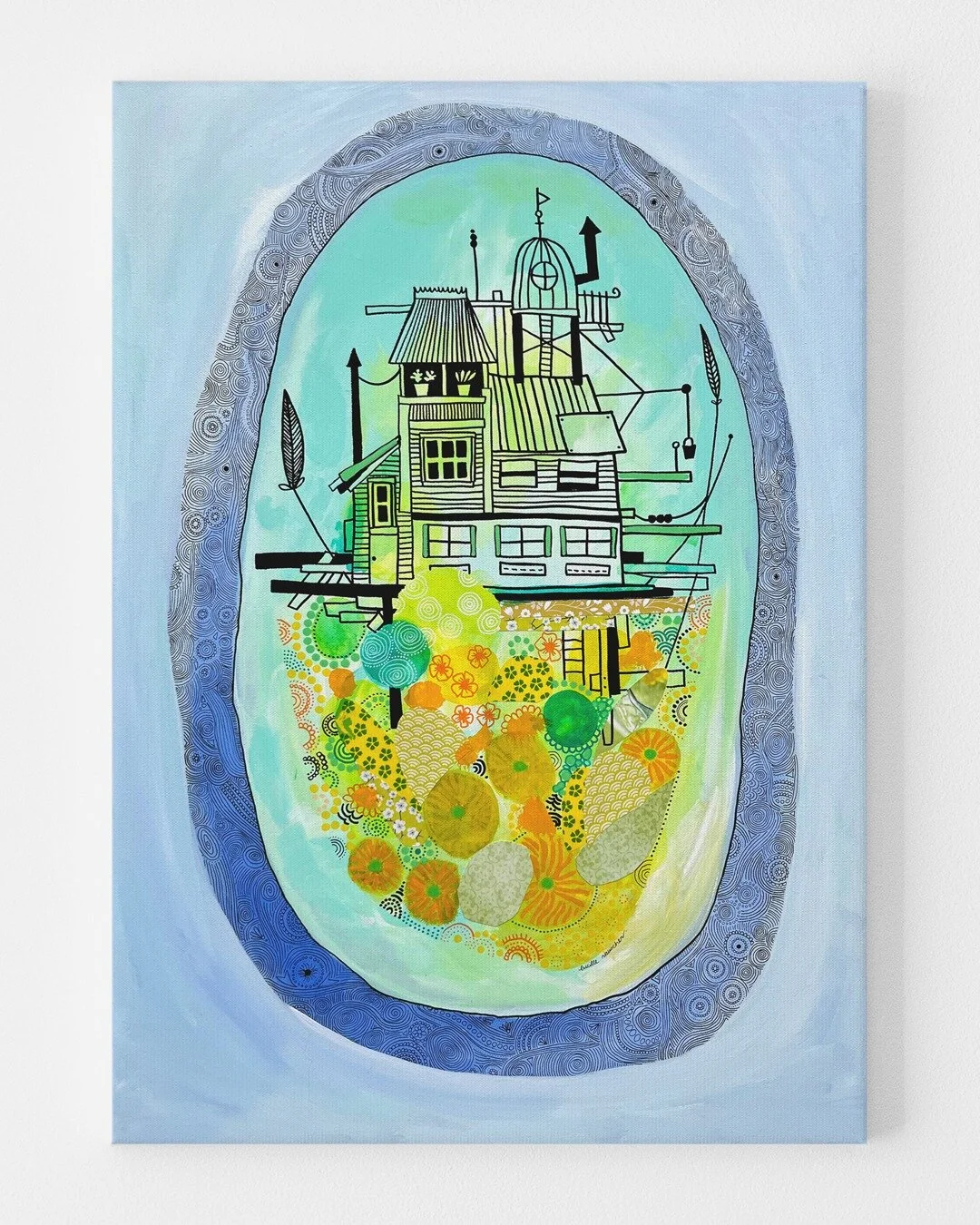 "Cabane verte sur fond bleu"
L&eacute;g&egrave;ret&eacute; de la cabane sur nuage de collages en papiers japonais
Acrylique sur toile 70x50 cm

Retrouve-la &agrave; vendre avec mes autres peintures sur ma boutique

&hellip;

🌸 Je suis Luci