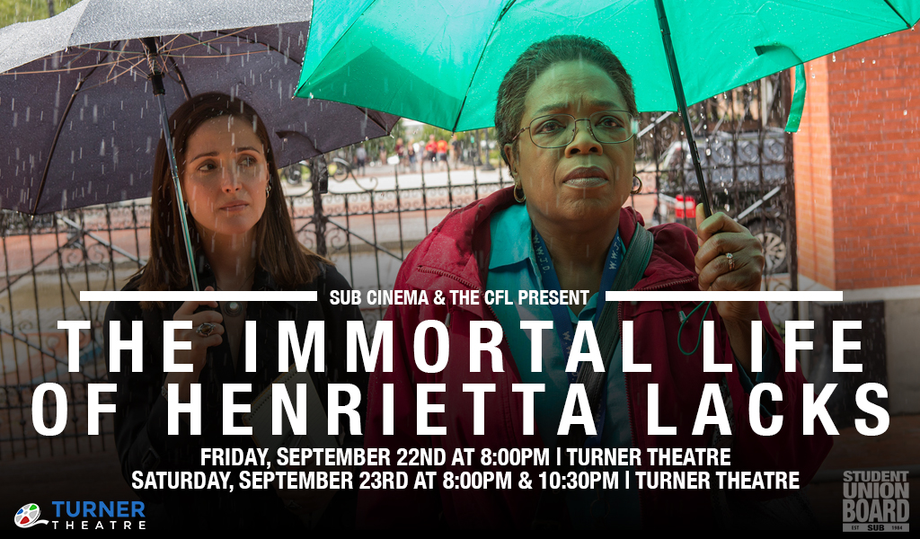 Come watch "The Immortal Life of Henrietta Lacks" to support the Center for Leadership's Phoenix Leader's week on Friday and Saturday in Turner Theatre!