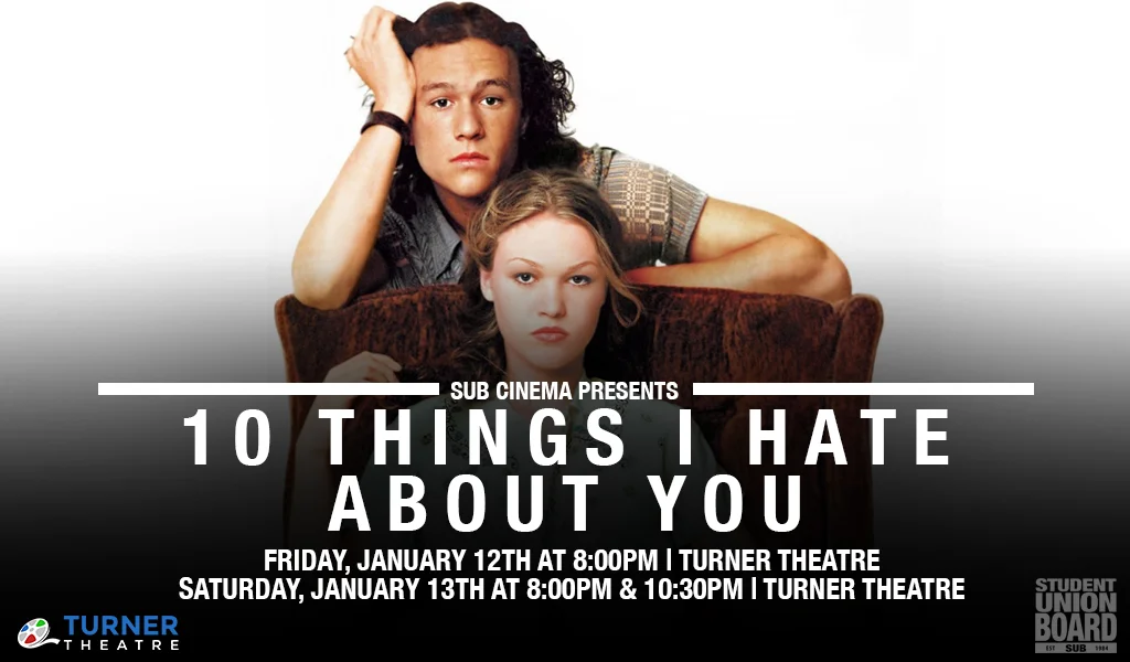 Come see this throwback hit movie on Friday the 12th at 8pm or Saturday the 13th at 8pm & 10:30pm in Turner Theatre!