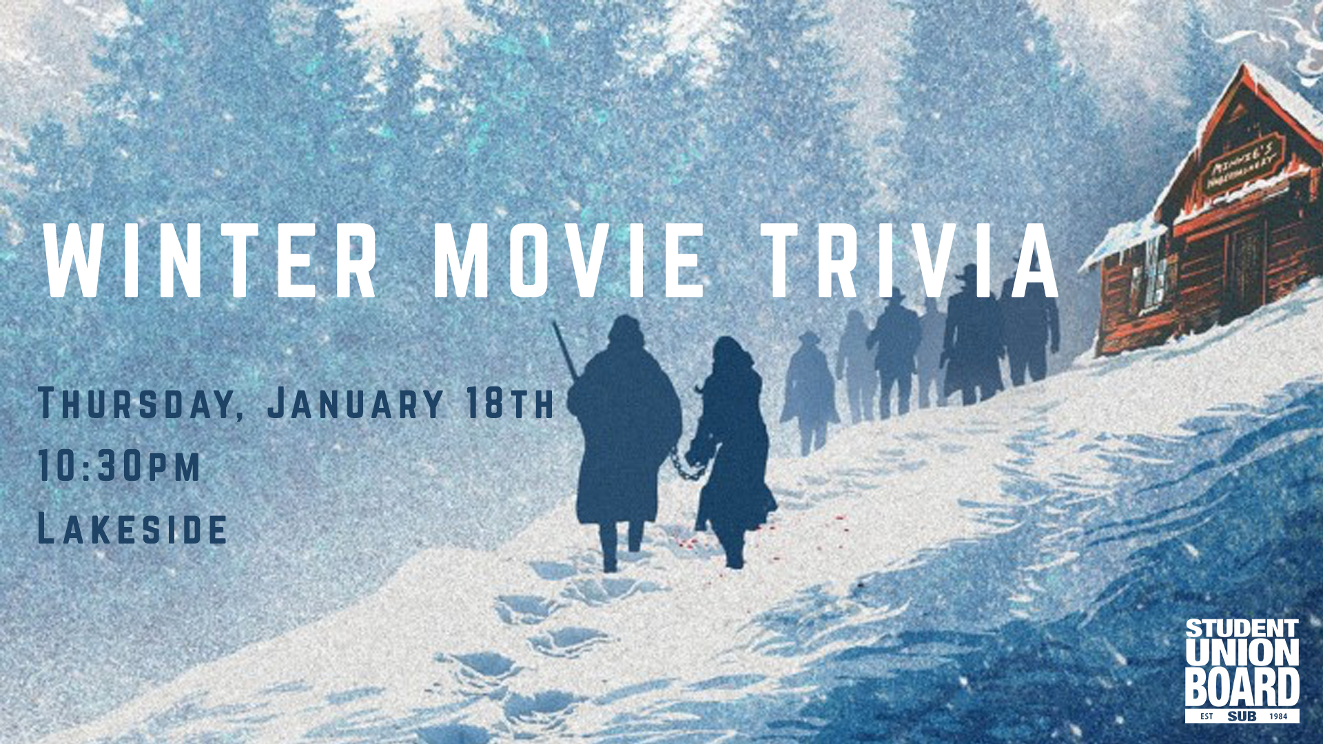 Our first monthly trivia of the year is Winter Movie themed! Brush up on your Winter movie watching and join us for a chance to win fun prizes! 