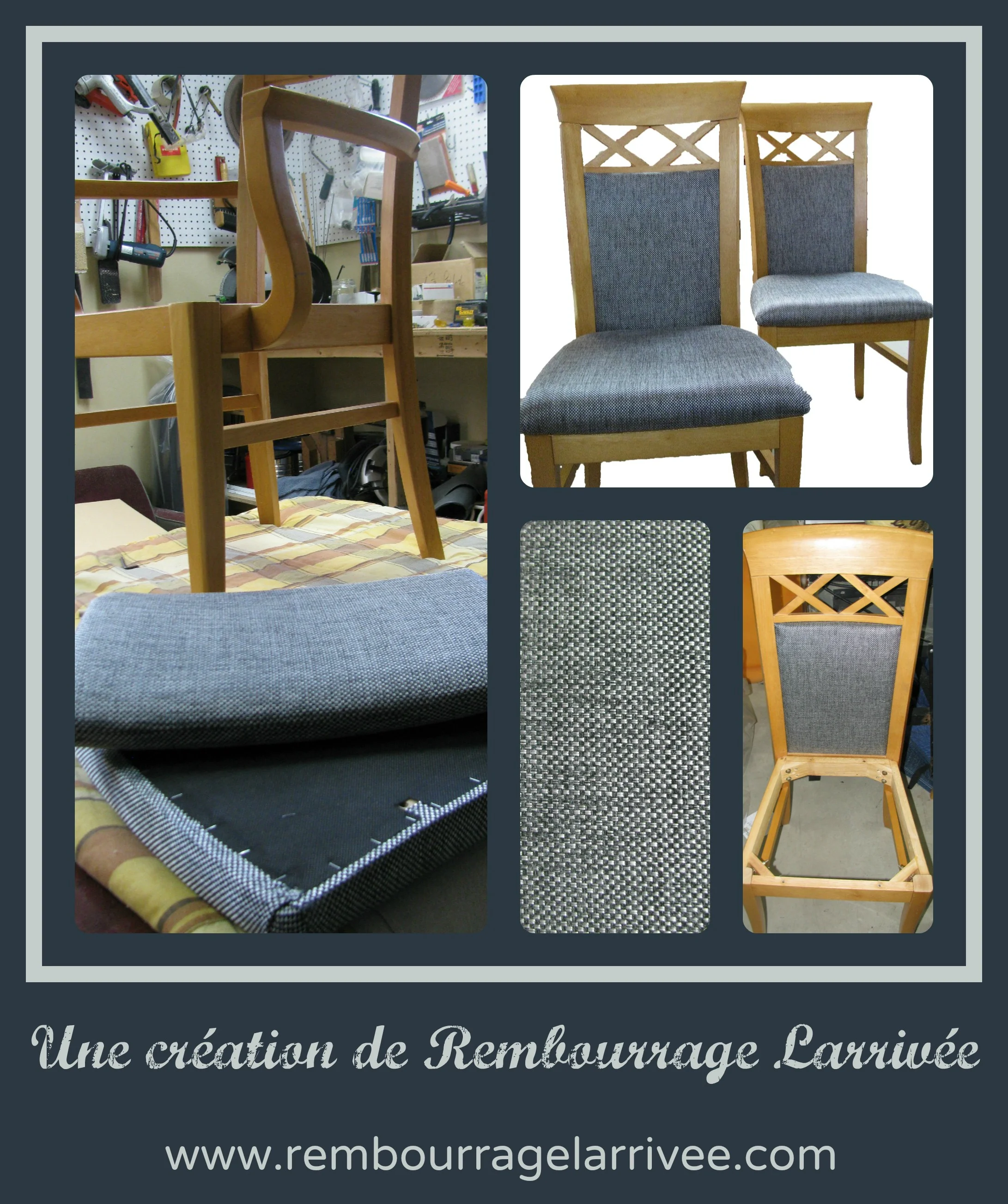 Rembourrage de chaises de cuisine