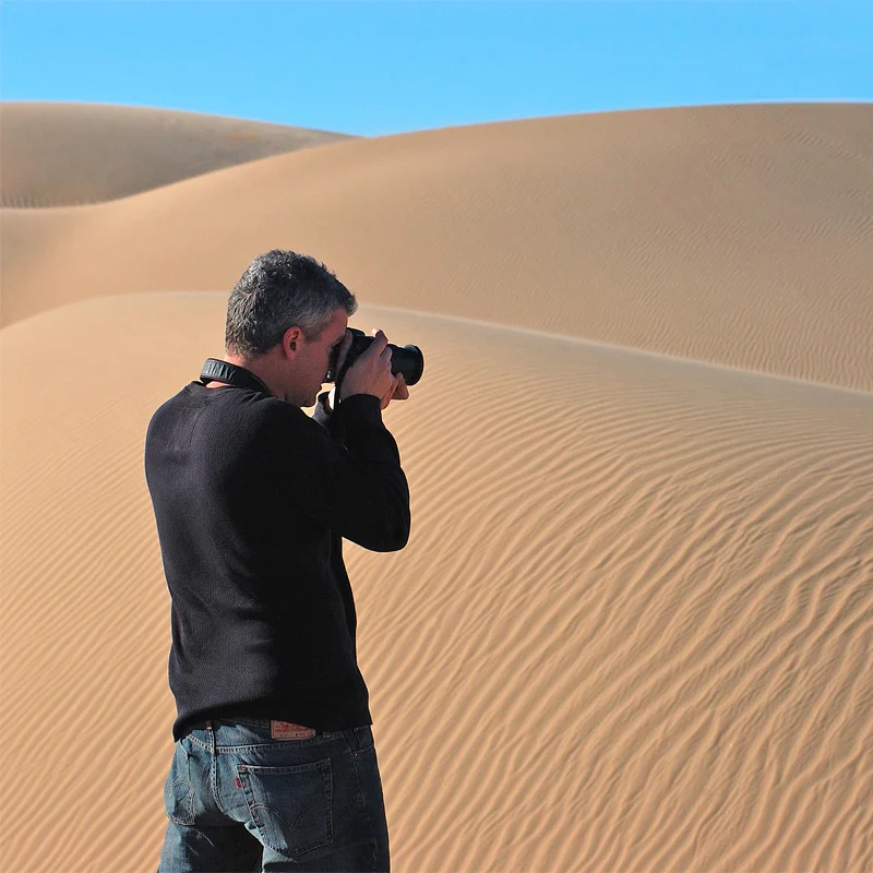 Sand dunes in Glamis, California. Photo by Keith Sparbanie .