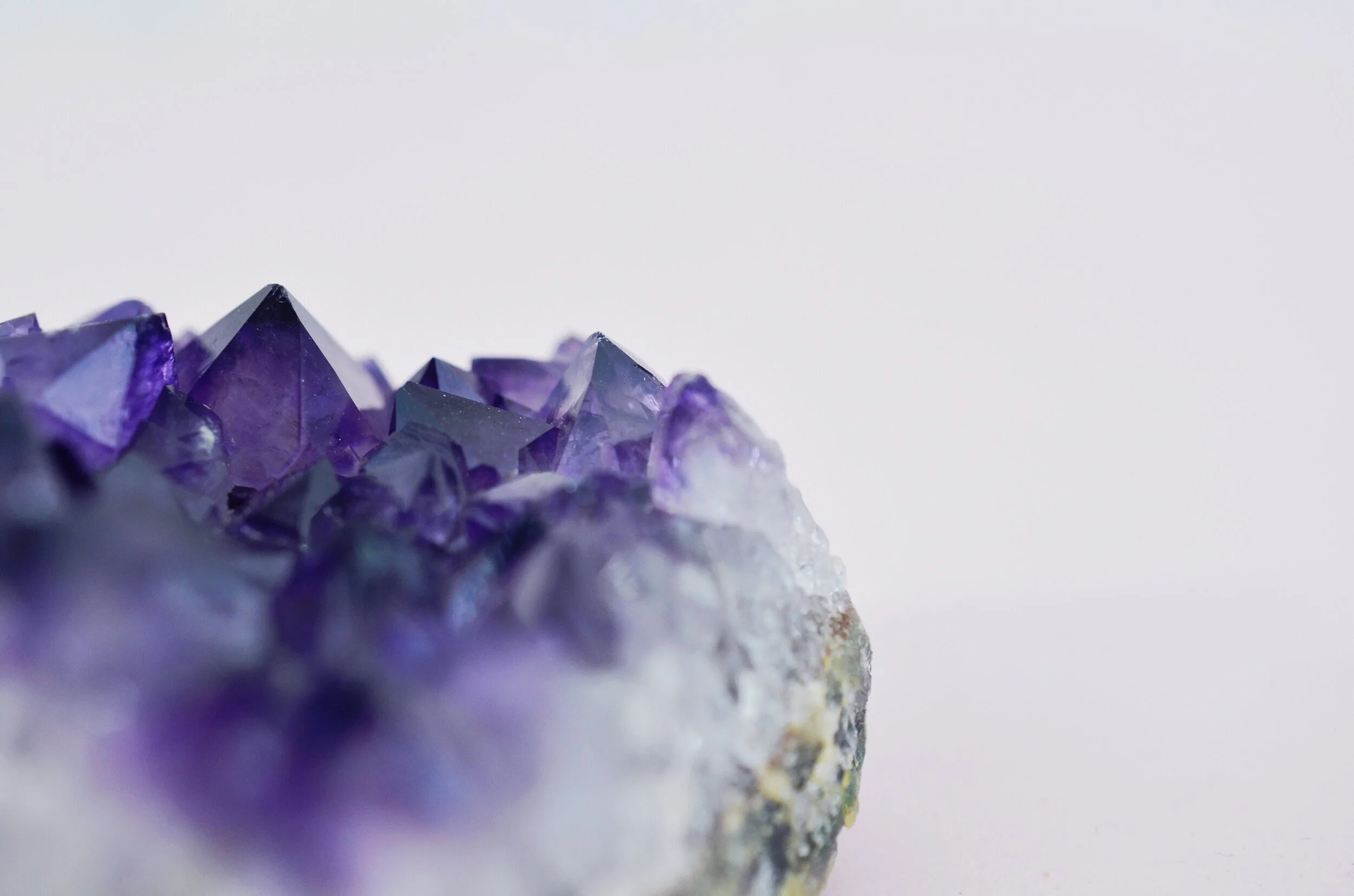 Amethyst is a cooling, calming quartz crystal that helps reduce Heart Fire. Its high lithium content helps relax the mind and nerves.