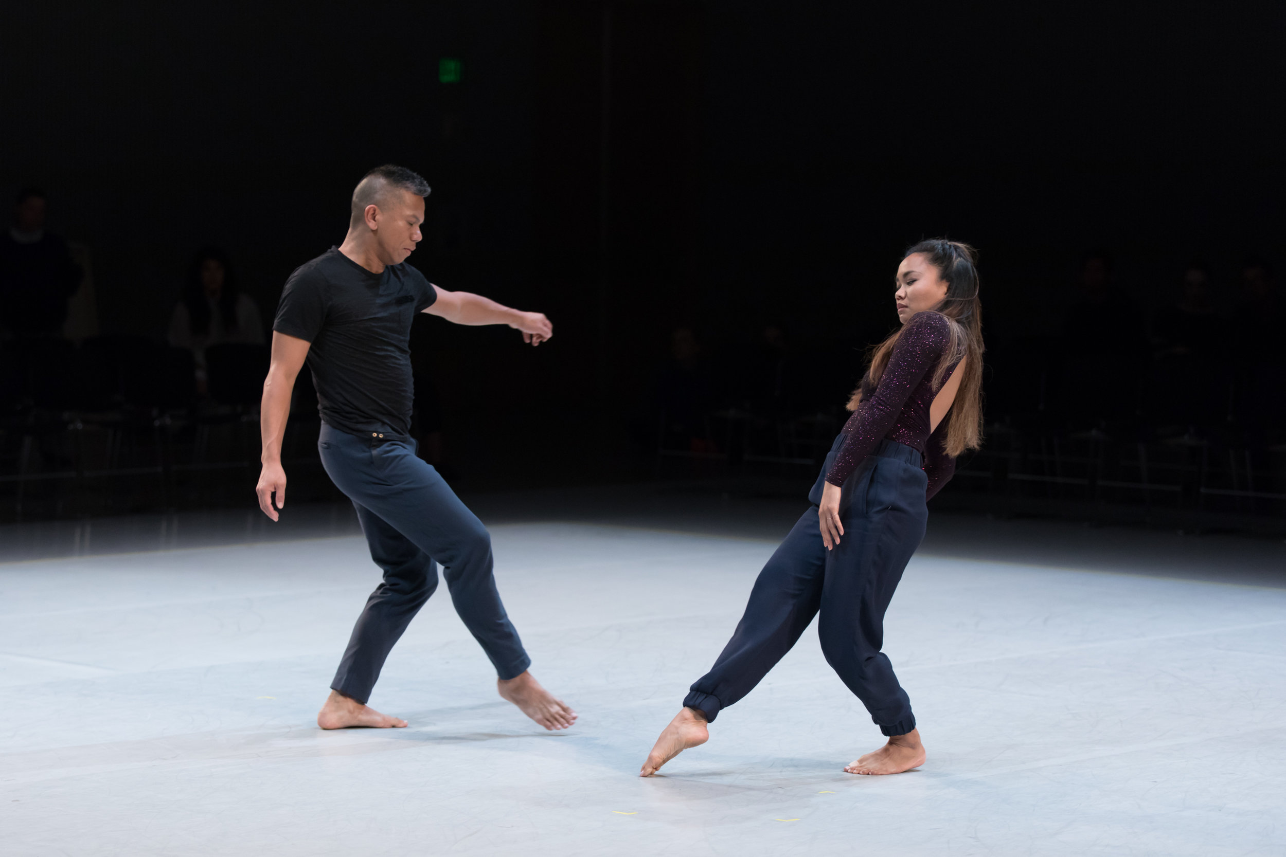 Gerald Casel and Suzette Sagisi in Casel's Taglish . Photo by Margo Moritz. 