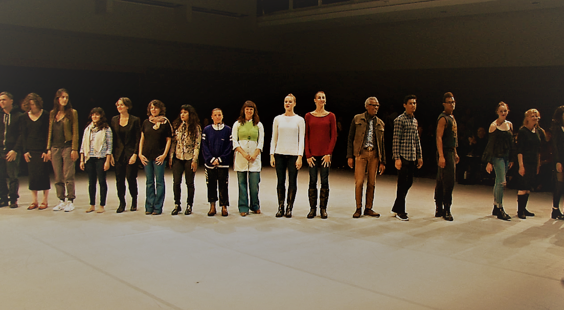 Participants in the 2017 Bridge Project at the end of Ten Artists Respond to Locus .