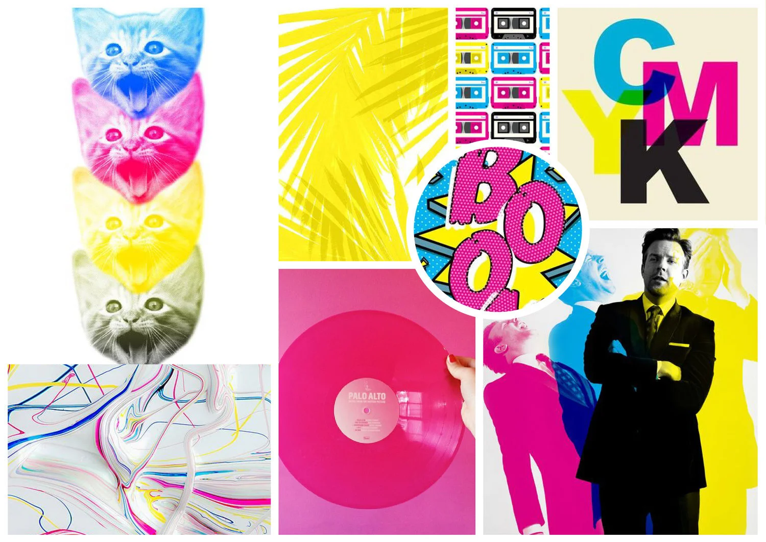 Mood Board: CMYK Inspired