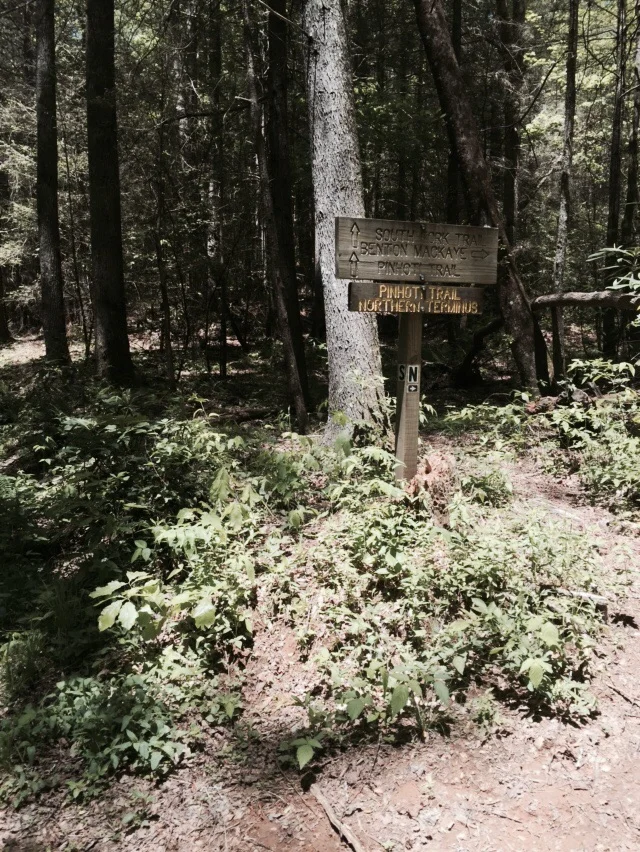 Pinhotti Trail North Terminus.