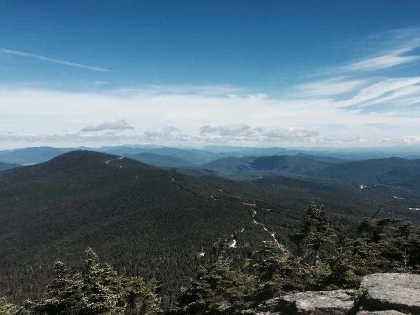 The amazing view from the very top of Killington!