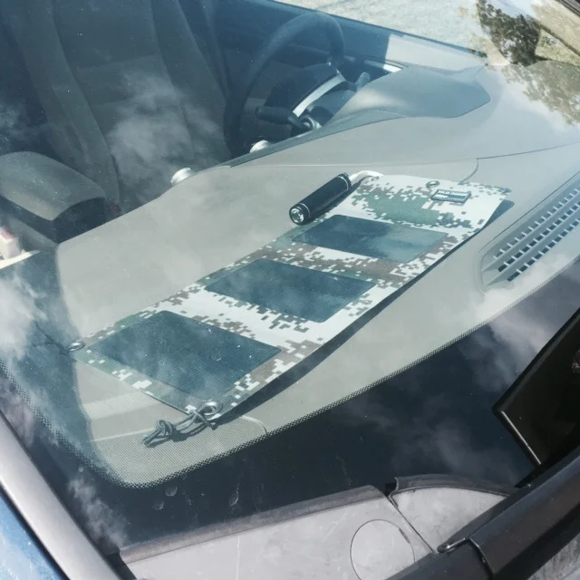 Dashboard charging - great for car camping!