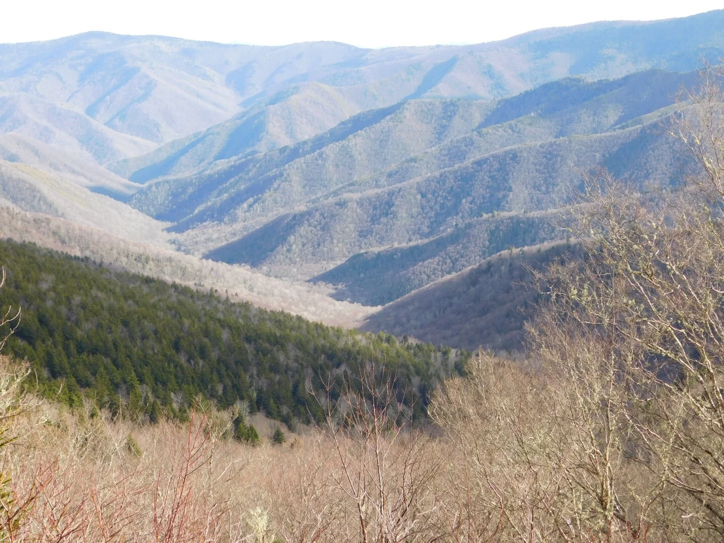 The beautiful view from the top. The ridge line is the Benton MacKaye Trail, our first summer thru hike in 2015.