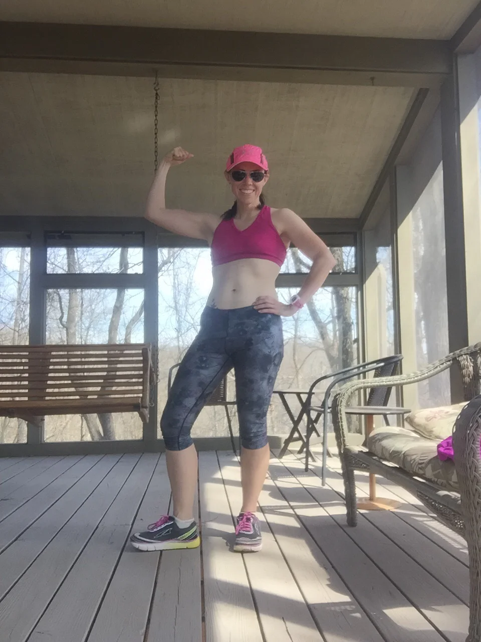 Feeling strong despite dehydration!