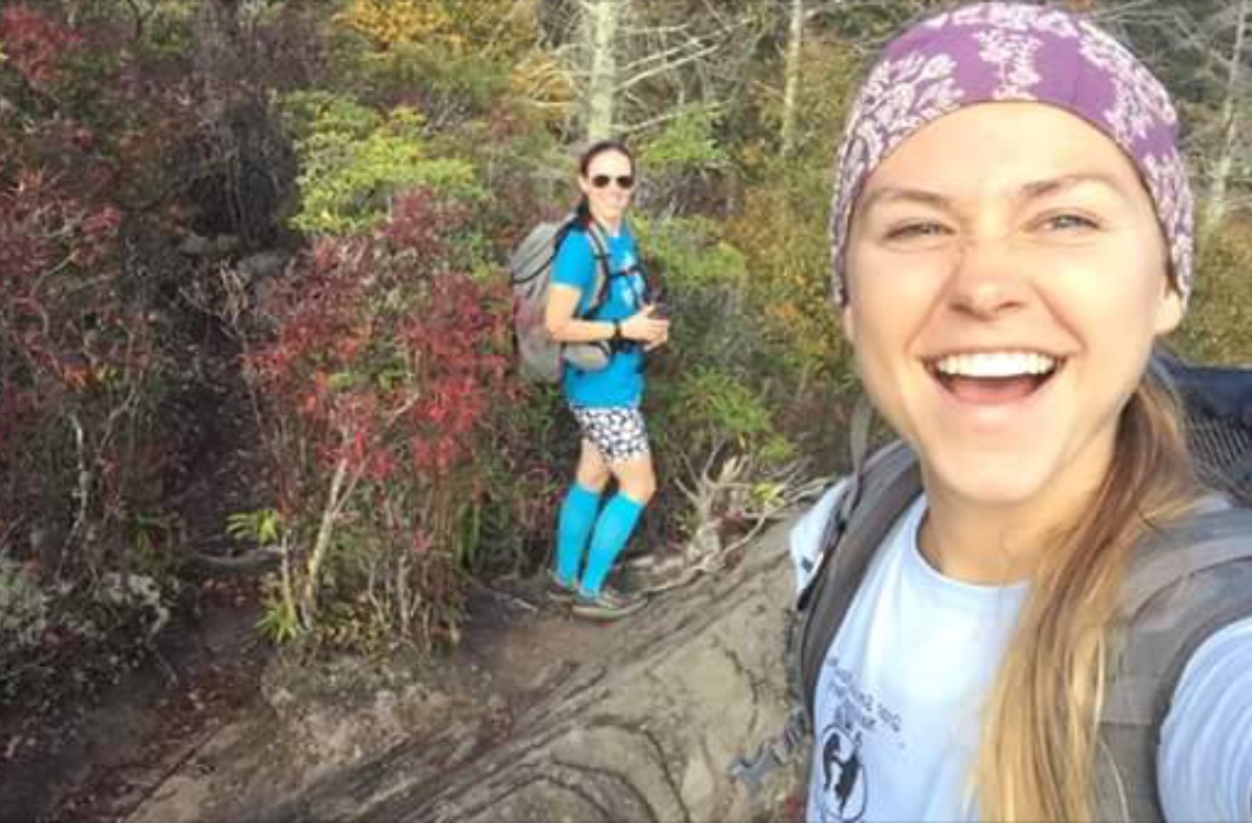Team Mo'Sprinkles stopping at an overlook to take in the view (and a few selfies!) on our way back down trail. 