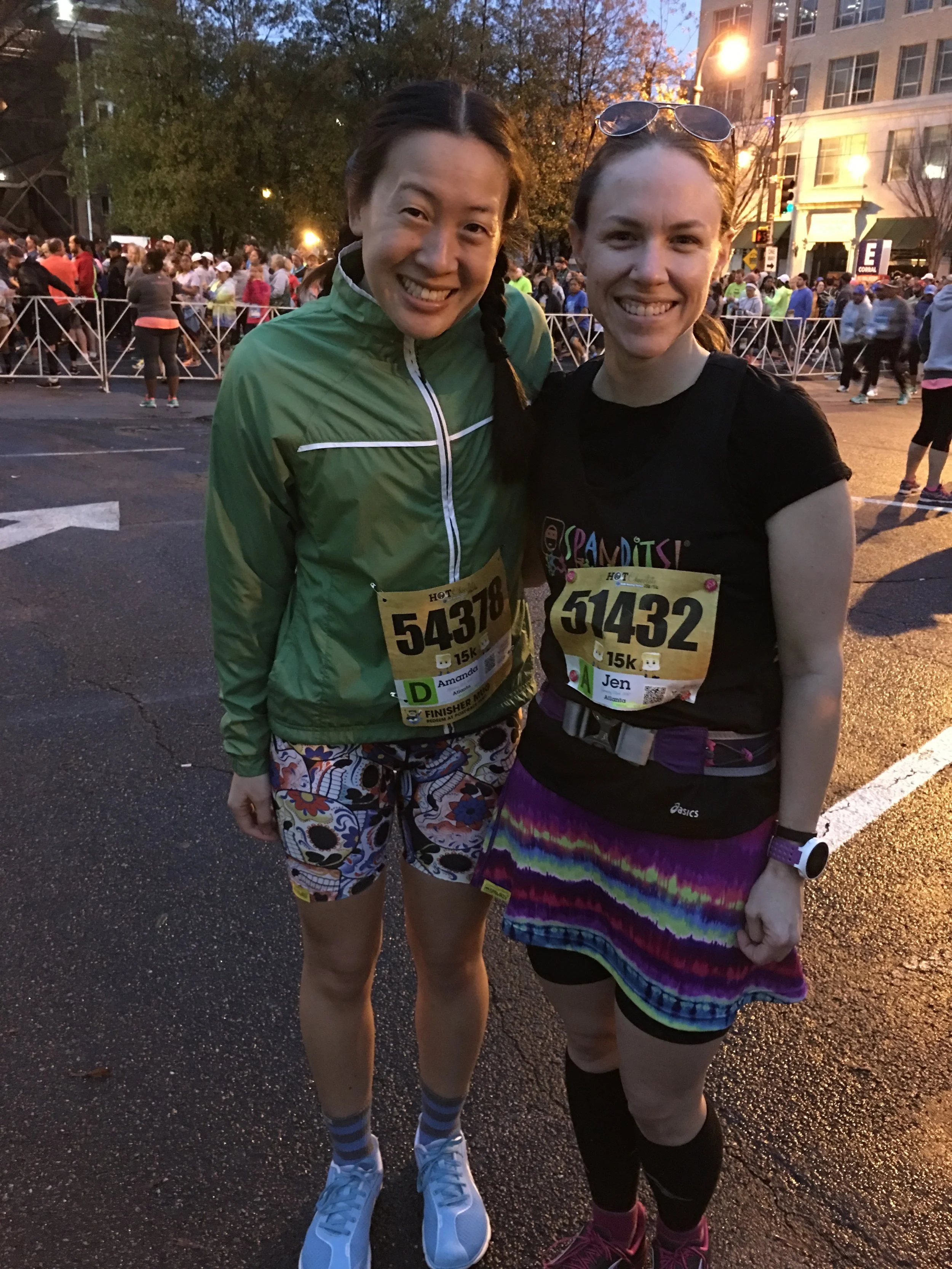 The two best-dressed at Hot Chocolate 15K!
