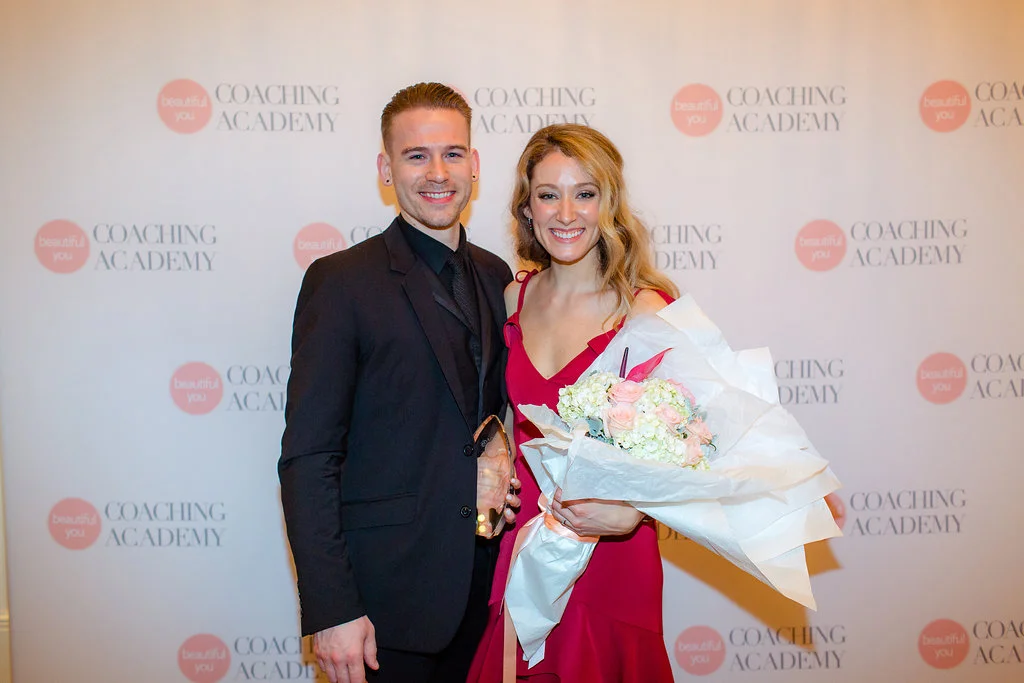 My husband Phil and I (all dressed up) in Melbourne, Australia where I received the BYCA International Coach of the Year Award.