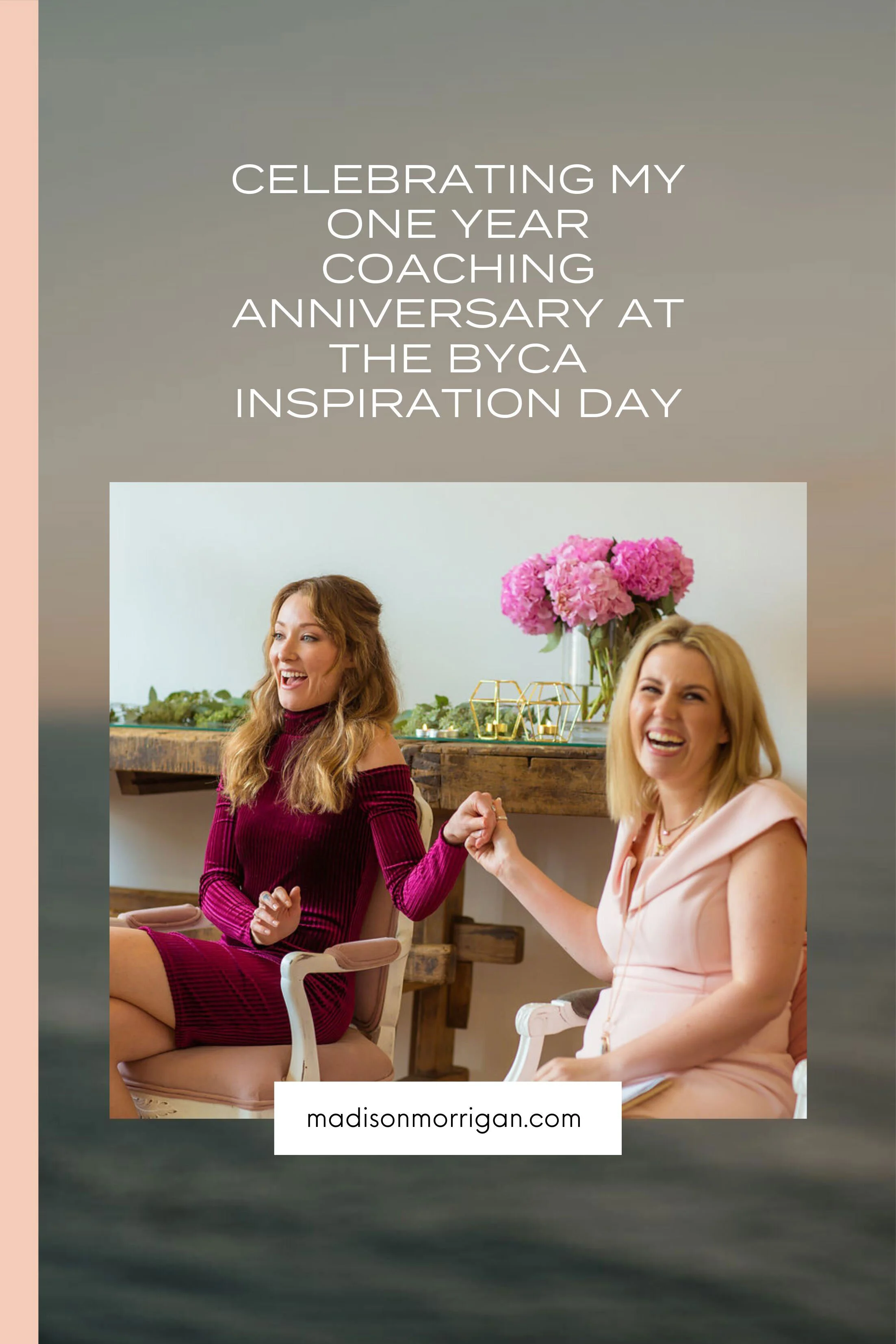 Celebrating my one year coaching anniversary at the BYCA Inspiration Day