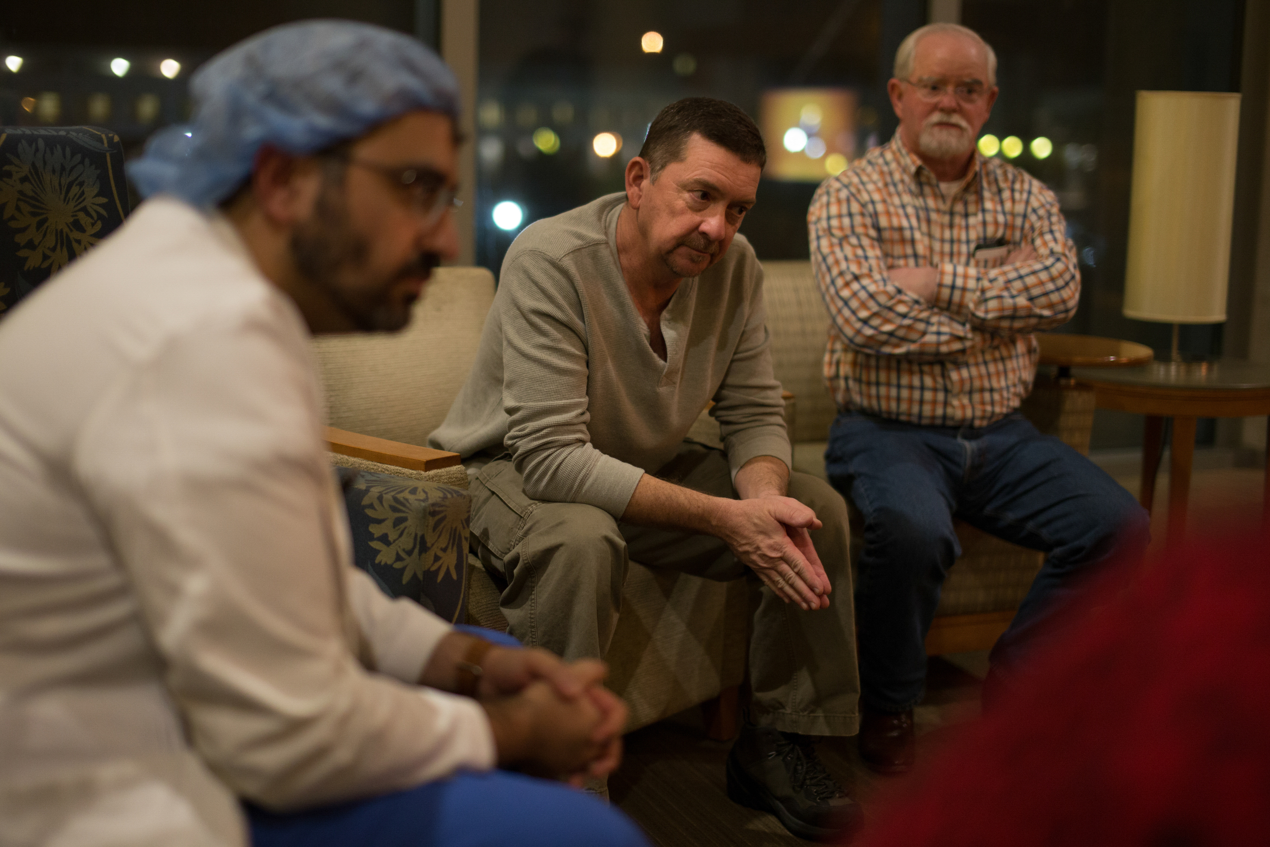 Autum's surgeon, Dr. Mani Daneshmand, updates Autum's family and friends after the surgery. He explains that Autum’s body did not respond well when they hooked her up to the extracorporeal membrane oxygenation, or ECMO, and they had to use the defib