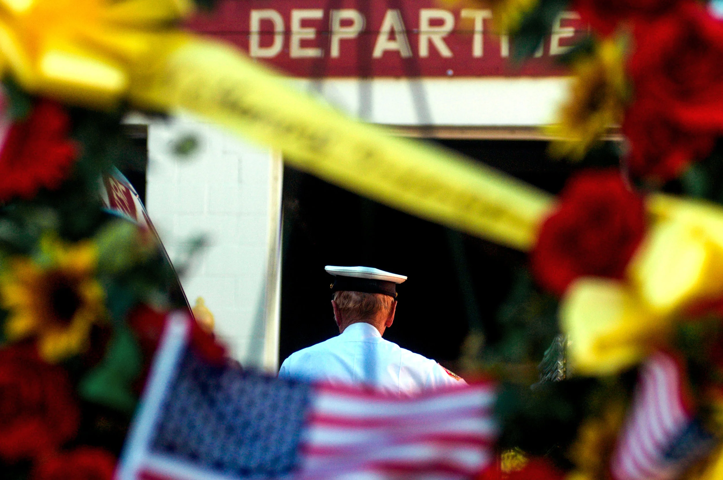 Linden Fire Department holds a memorial ceremony honoring those lost in the 9/11 attacks on the 15 year anniversary Sunday, Sept. 11, 2016 in Linden. 