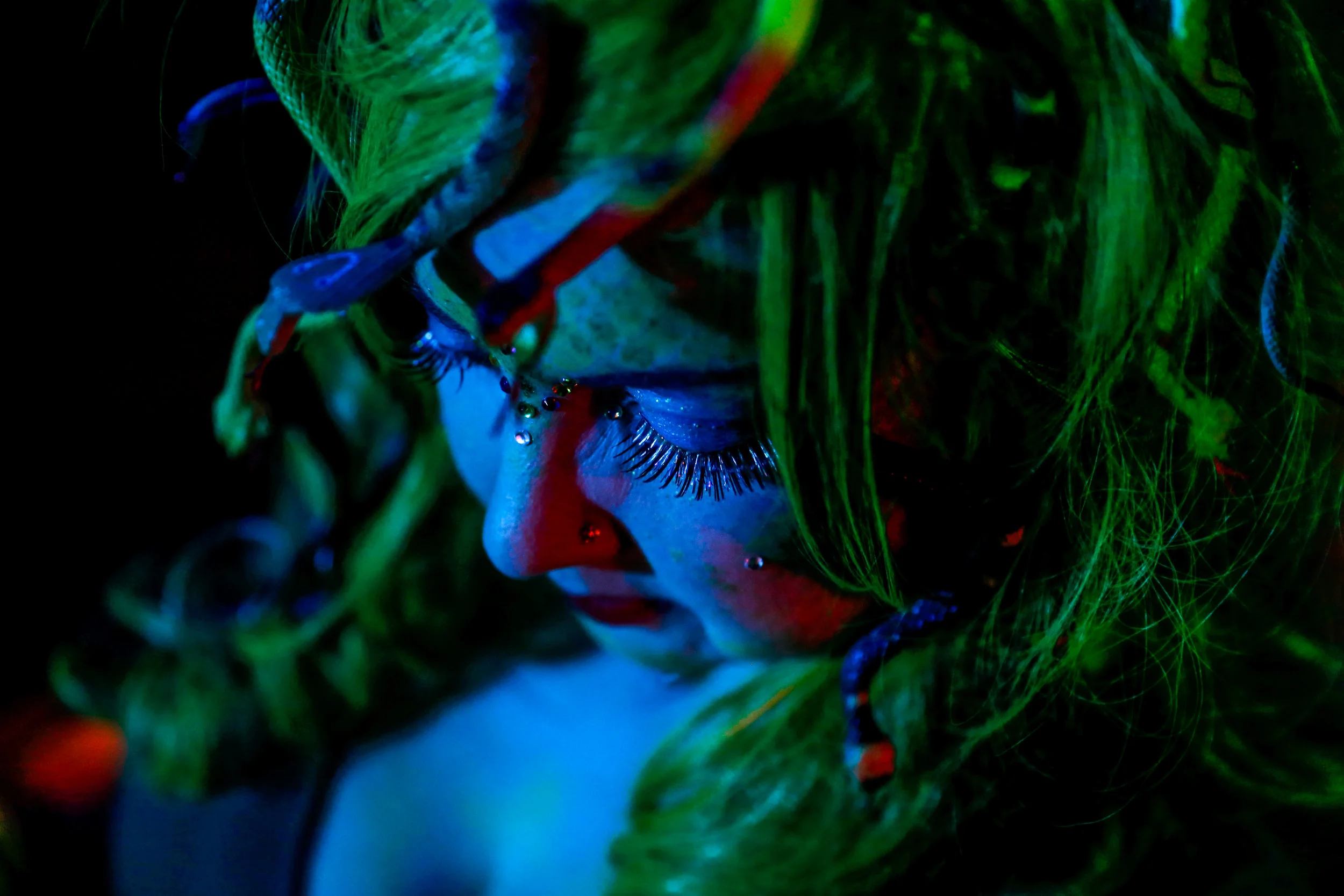 Martha Hanley, of Flint, attends Nightmare at the Market on Saturday, Oct. 22, 2016 at the Flint Farmers' Market in downtown Flint. The over-21 event offered an opportunity to engage a wider demographic of people to participate in Whaley Children's Center fundraising events. 