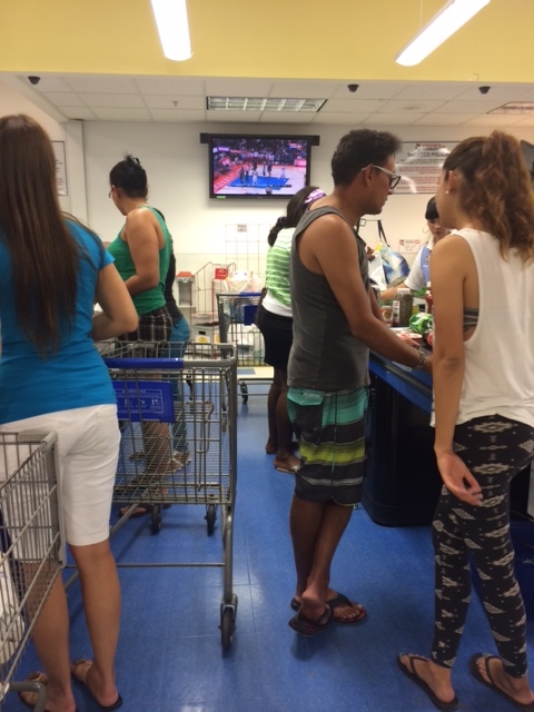 But if you forget and decide to go shopping, at least you'll have some TV to watch while you stand in line. You and the checker can enjoy the TV, together. 